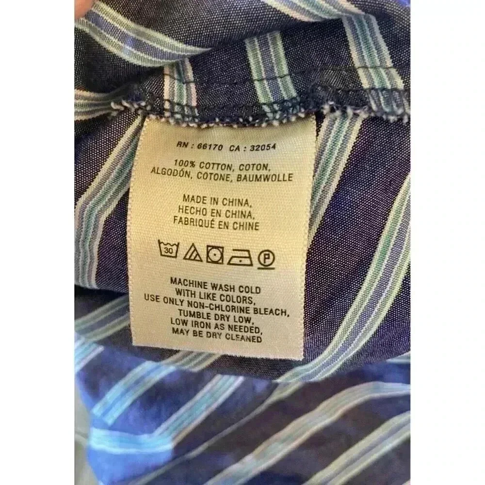 Holding Horses‎ Anthropologie Blue Stripe Handkerchief Dress Size XS/S Tie Back - Picture 6 of 8